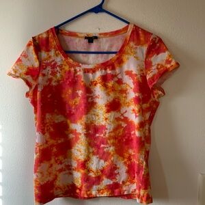 Lafayette 148 Women’s Tie Dye T Shirt Size M